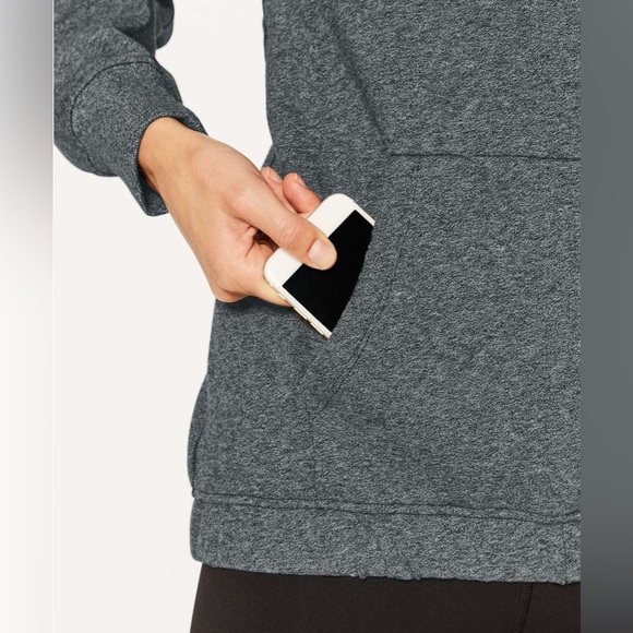 Lululemon Warm For Winter Hoodie - Heathered Speckled Black / Black - Picture 6 of 7